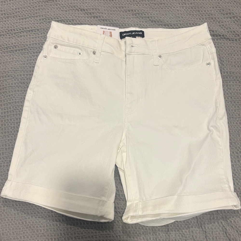 DKNY White Casual Shorts